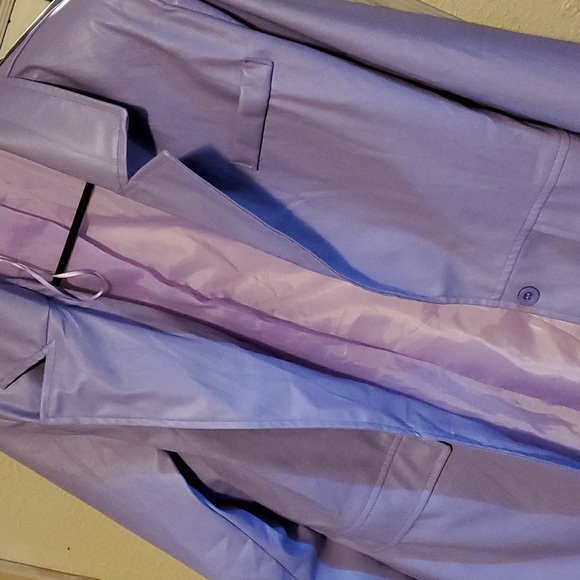 Purple Leather Jacket, lavender t runs small though marked medium - Picture 2 of 2